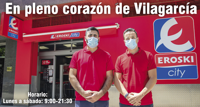 Eroski City en el centro de Vilagarcía, tu supermercado de confianza