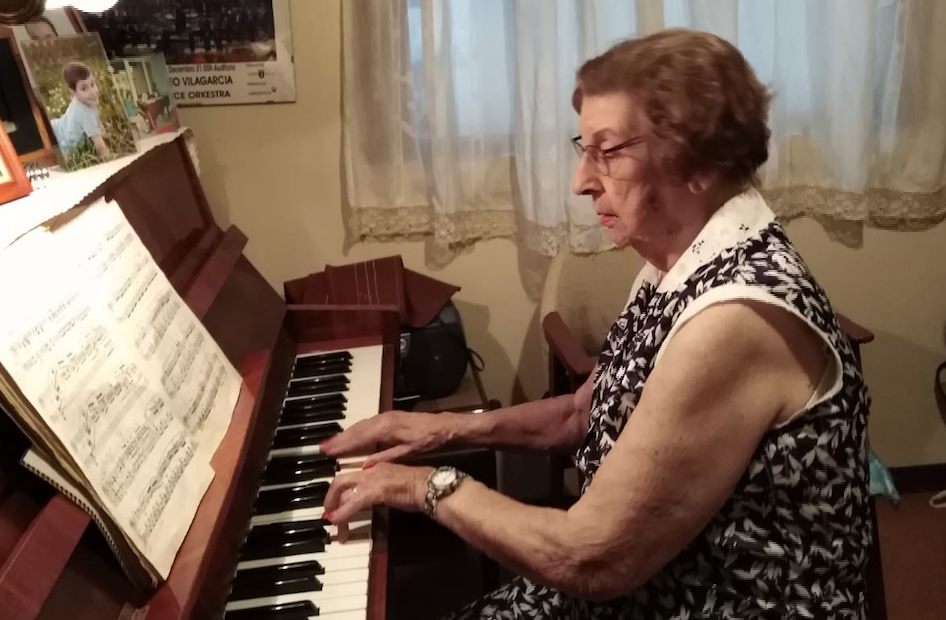 Purita Ramos Moure, pianista centenaria