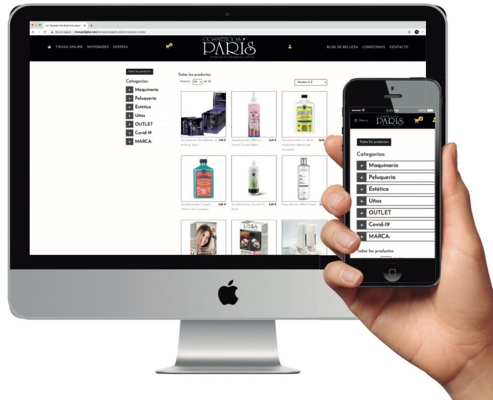 Web y tienda virtual imprescindibles