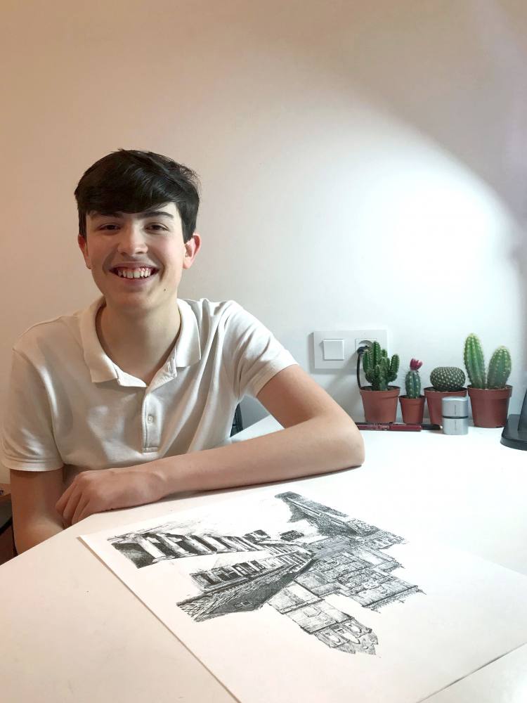 Fernando Búa, ilustrador de Sanxenxo
